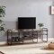 Large Modern Engineered Wood TV Stand with Metal Frame and 4 Storage Shelves for TVs Up to 75 Inch